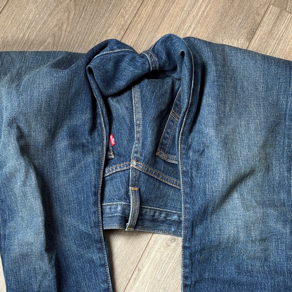 Levi’s Wedgie Straight Raw Hem Denim Jeans Size 28 - Picture 5 of 6